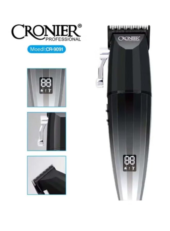 Cronier CR-9091 Professional Cordless Hair Clipper for Men – Adjustable Beard Trimmer - Image 3