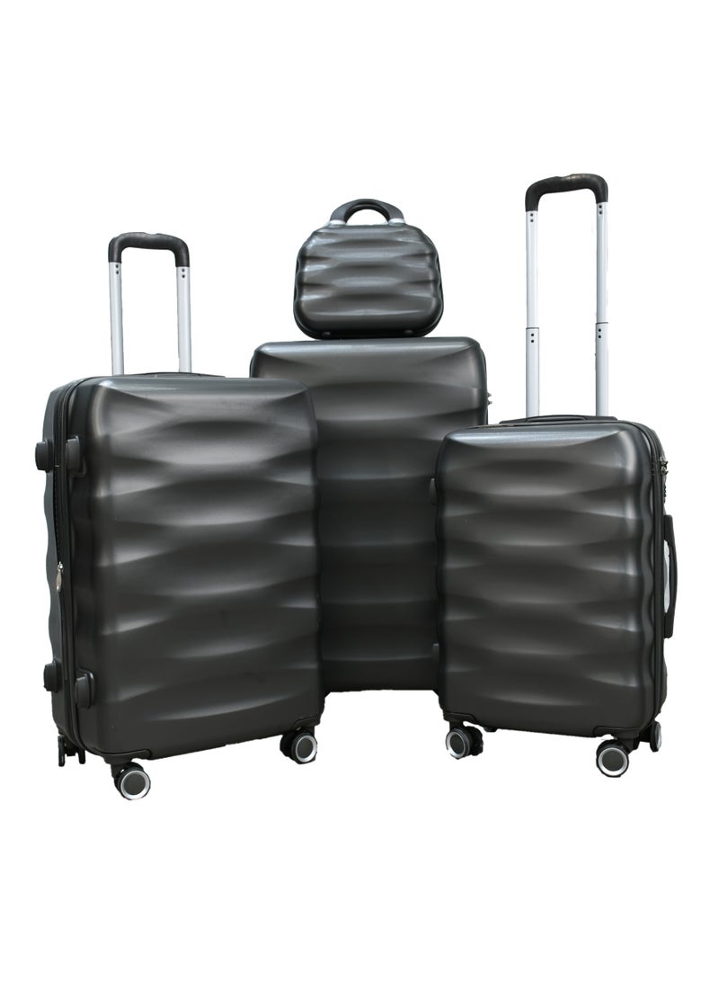 مورانو طقم حقائب سفر مورانو 5 قطع بعجلات مقاس 30/26/22/18/14  بوصة ( رمادي غامق) - Image 2