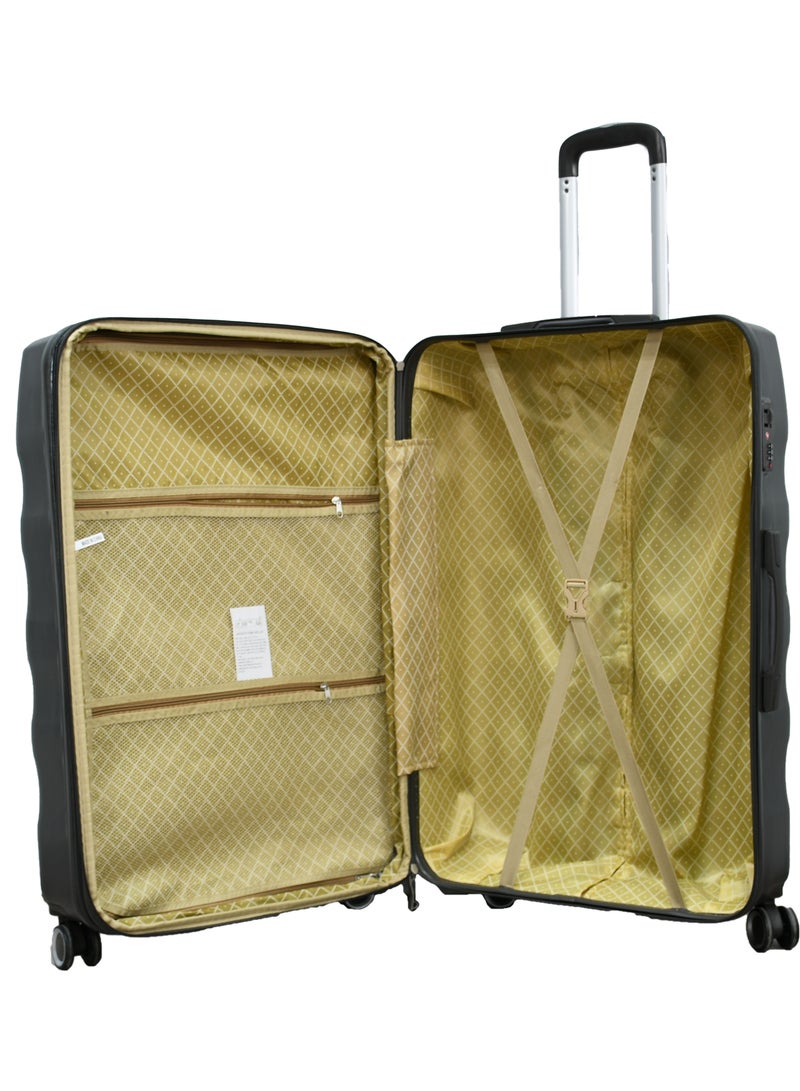 مورانو طقم حقائب سفر مورانو 5 قطع بعجلات مقاس 30/26/22/18/14  بوصة ( رمادي غامق) - Image 4