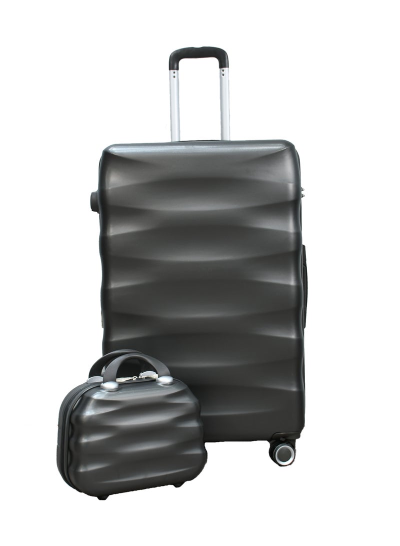 مورانو طقم حقائب سفر مورانو 5 قطع بعجلات مقاس 30/26/22/18/14  بوصة ( رمادي غامق) - Image 5