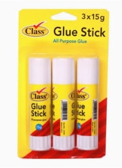 class Pack Of 3 All Purpose Glue Stick Clear 