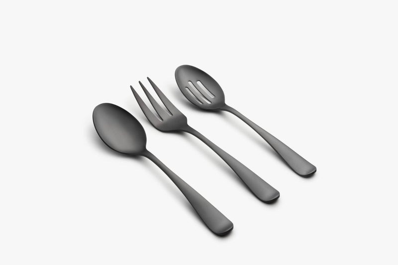 Cambridge Silversmiths Rhiannon Black Satin 3Piece Hostess Set