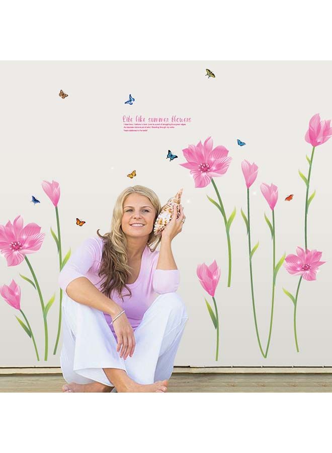 نيبمينينت ملصق جداري بطبعة أزهار زنبق جميلة متعدد الألوان 60x90سنتيمتر - Image 3