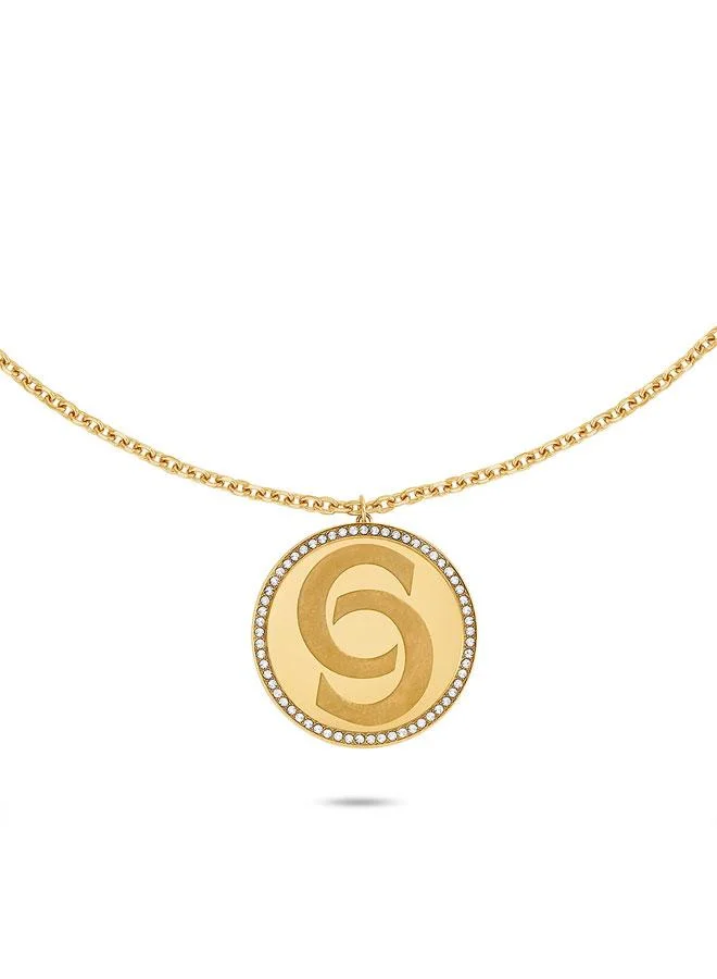 CERRUTI 1881 Ines Gold Plated Stainless Steel Necklace for Women 700mm