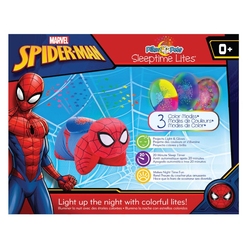 Pillow Pets Marvel Spider-Man Sleeptime Lite 11" Stuffed Animal Plush Pillow & Nightlight - Image 5