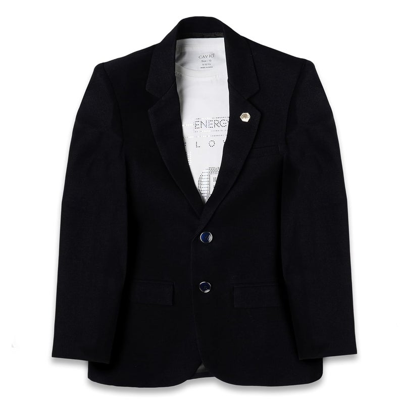 CAVIO Boys Regular Fit Solid Cotton Blazer with T-Shirt - Image 1