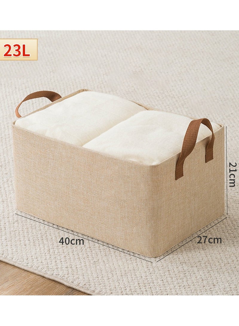 3Pcs Storage Basket Shelf Storage Basket Wardrobe Organization Box Wardrobe Storage Box Organization Storage Box Household Clothes Storage Artifact Foldable (Yellow)