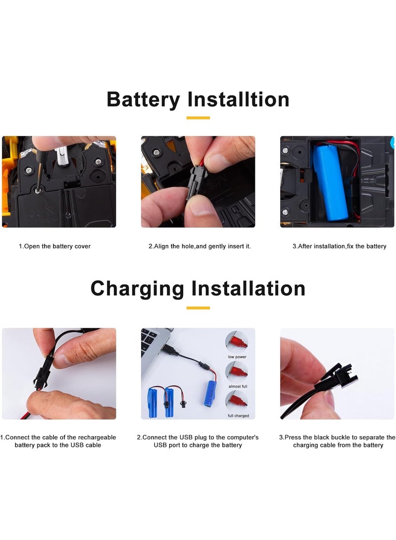 JAJEEK 2-in-1 Remote Control Transforming Car for Kids | RC Robot Car Toy | Deformation Vehicle for Boys & Girls Ages 3-12 | Interactive Fun & Stunt Remote Control Toy - Image 5