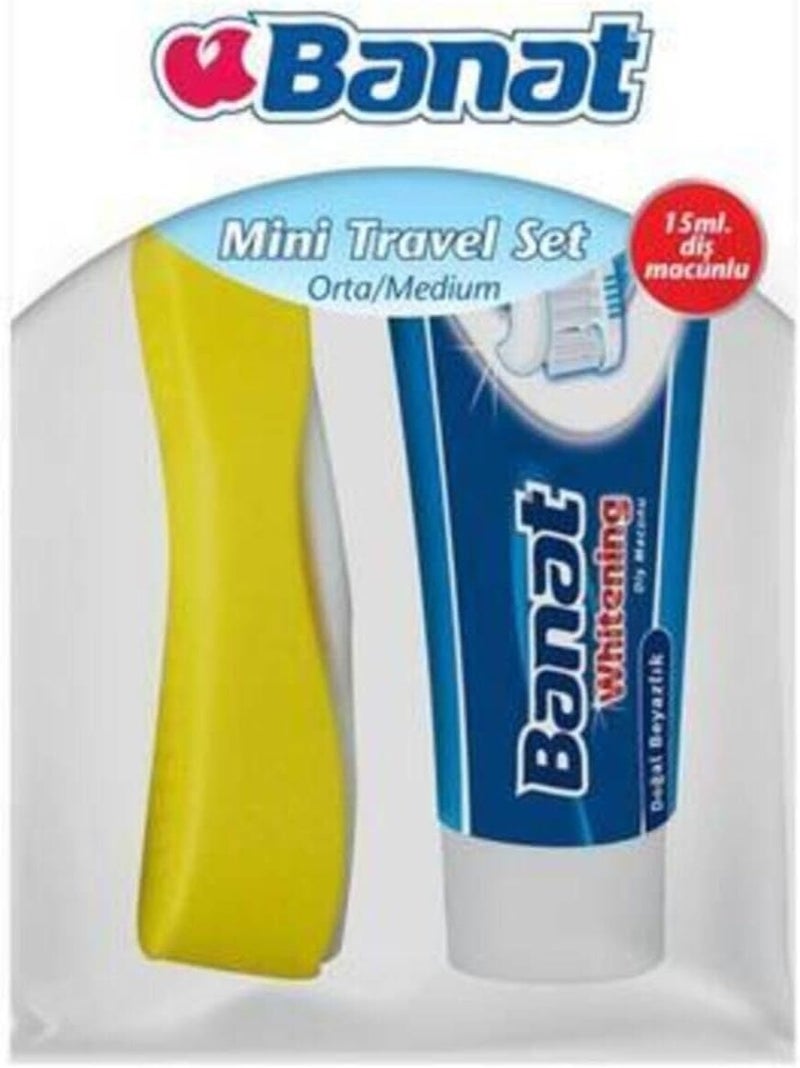 Banat Mini Travel Toothbrush & Toothpaste Set – Compact Folding Brush + 15ml Paste – Ideal for Travel, Office, and Emergencies - Image 4