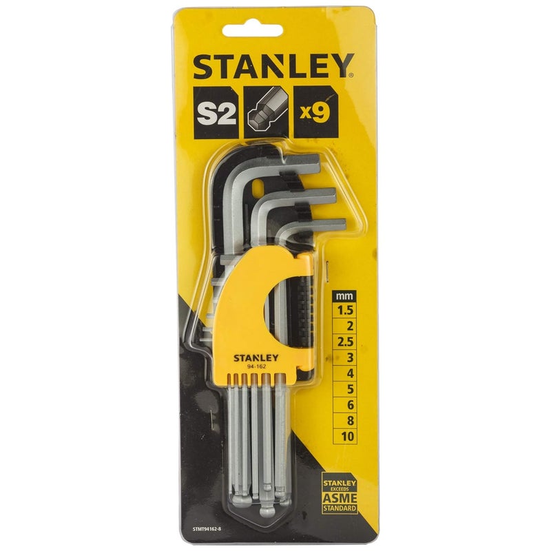 Stanley STANLEY STMT941628 Metric Extra Long Ball End Hex Key 9 pc  - Image 1