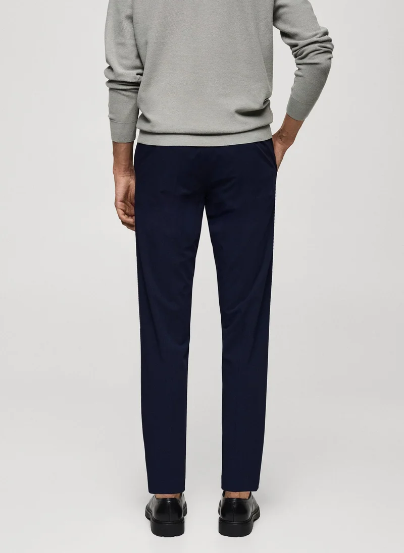 مانجو مان Slim Fit Stretch Trousers