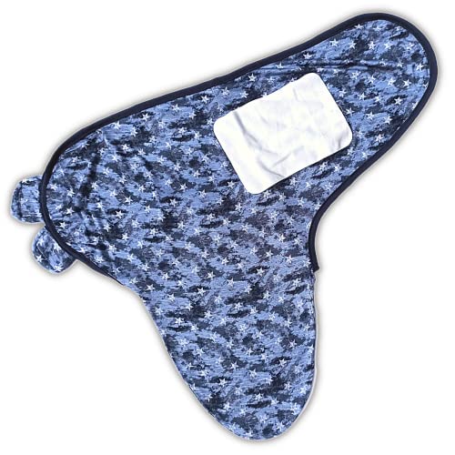 TuddyBuddy 100% Cotton Swaddle Wrap, Swaddle Sleeping Bag Cum Wearable Blanket for Babies, (Pack of 1 - Blue Stars - Blue, 0-3 Months) - Image 5