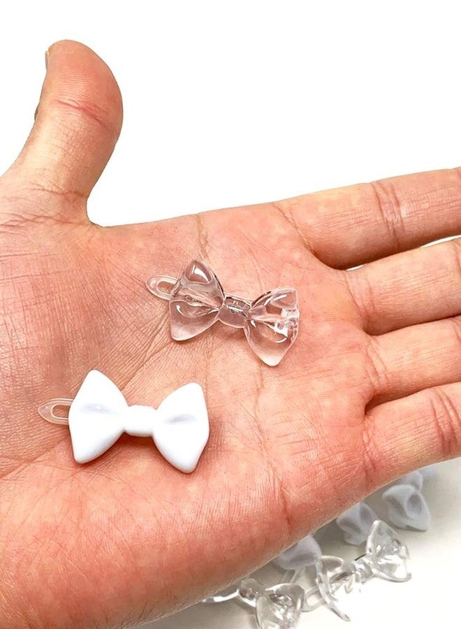 Tara Girls Self Hinge Multi Design Plastic Bow Hair Barrettes Selection Pack Of 2 (BR31) - Image 4