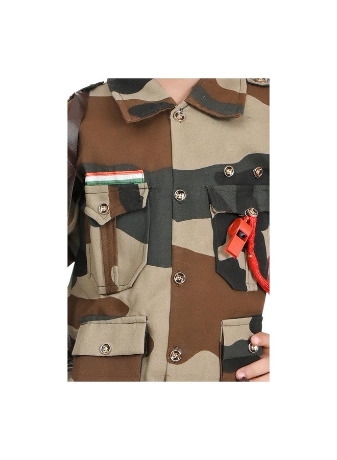 UPTREND VESTURE Kids Indian Army Soldier Costume for Boys & Girls, Police Costume (3-4 YEARS, BSF)  - Image 5