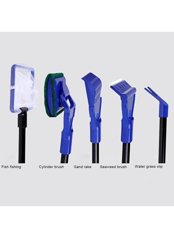 VAYINATO Petzlifeworld 5 in 1 Aquarium Cleaning and Maintenance Kit (Fish Net, Plant Fork, Cleaning Sponge, Gravel Rake, Algae Scraper) - Image 4