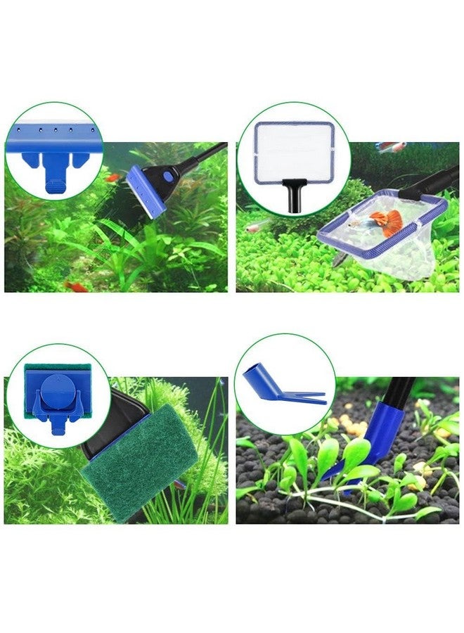 VAYINATO Petzlifeworld 5 in 1 Aquarium Cleaning and Maintenance Kit (Fish Net, Plant Fork, Cleaning Sponge, Gravel Rake, Algae Scraper) - Image 5
