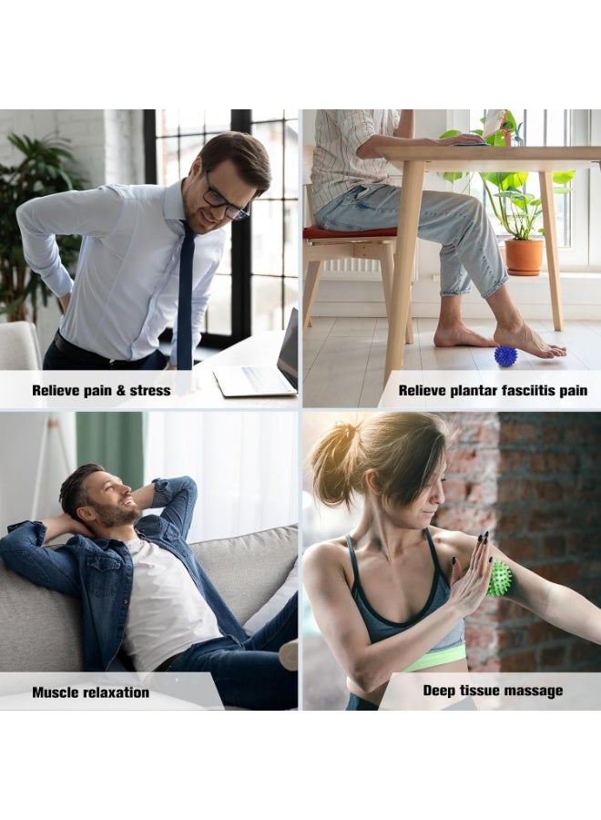 Bukela Foot Ball Roller Massager for Plantar Fasciitis,Foot Massager Roller Set,Massage Balls and Foot Roller for Plantar Fasciitis Relief | Trigger Point Therapy(1 Foot Massage Roller+2 Spiky Massage Balls) - Image 4