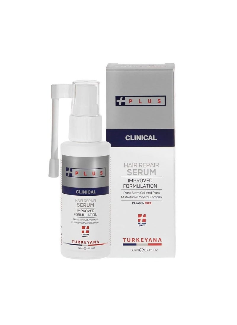 TURKEYANA PLUS - Turkeyana Plus Clinical Hair Repair Serum - Enhances Hair Regrowth, Revitalizes Scalps, Natural Vegan, Infused with Plant Stem Cells & Multivitamins Complex, Biotin, Keratin, S.DNA, 1,69 fl Oz - Image 1