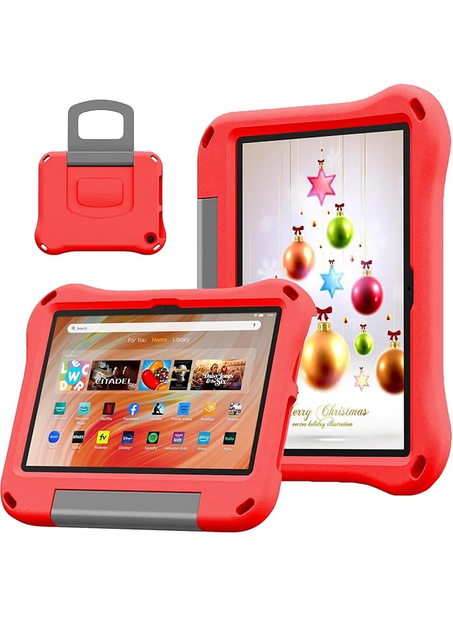 erorex All New 10 Inch Tablet Case For Kids Lightweit Shockproof Eva Case With Handle Stand For 2023 2021 10 Inch Tablet (Not For Ipad Samsung 10 Inch Tablet).Red - Image 1