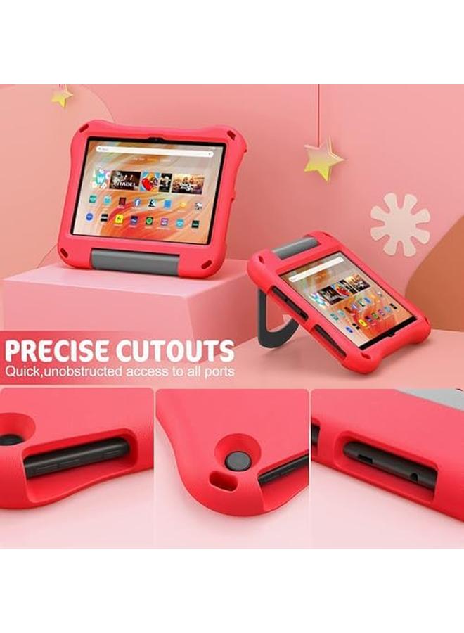 erorex All New 10 Inch Tablet Case For Kids Lightweit Shockproof Eva Case With Handle Stand For 2023 2021 10 Inch Tablet (Not For Ipad Samsung 10 Inch Tablet).Red - Image 3