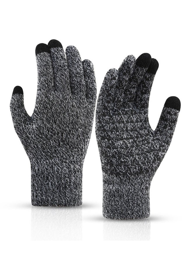 Fanski Winter Gloves, Touch Screen Warm Gloves With Thermal Soft Knit Lining  - Image 1