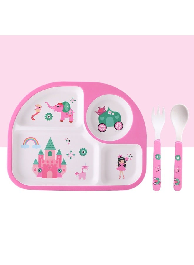 KUYING New Baby Divided Silicone Plate Set 3 