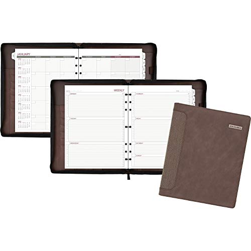 AT-A-GLANCE Day Runner Undated Harrison Leather Day Planner, 8-1/2-x-11-inch (307-0304), Brown - Image 3