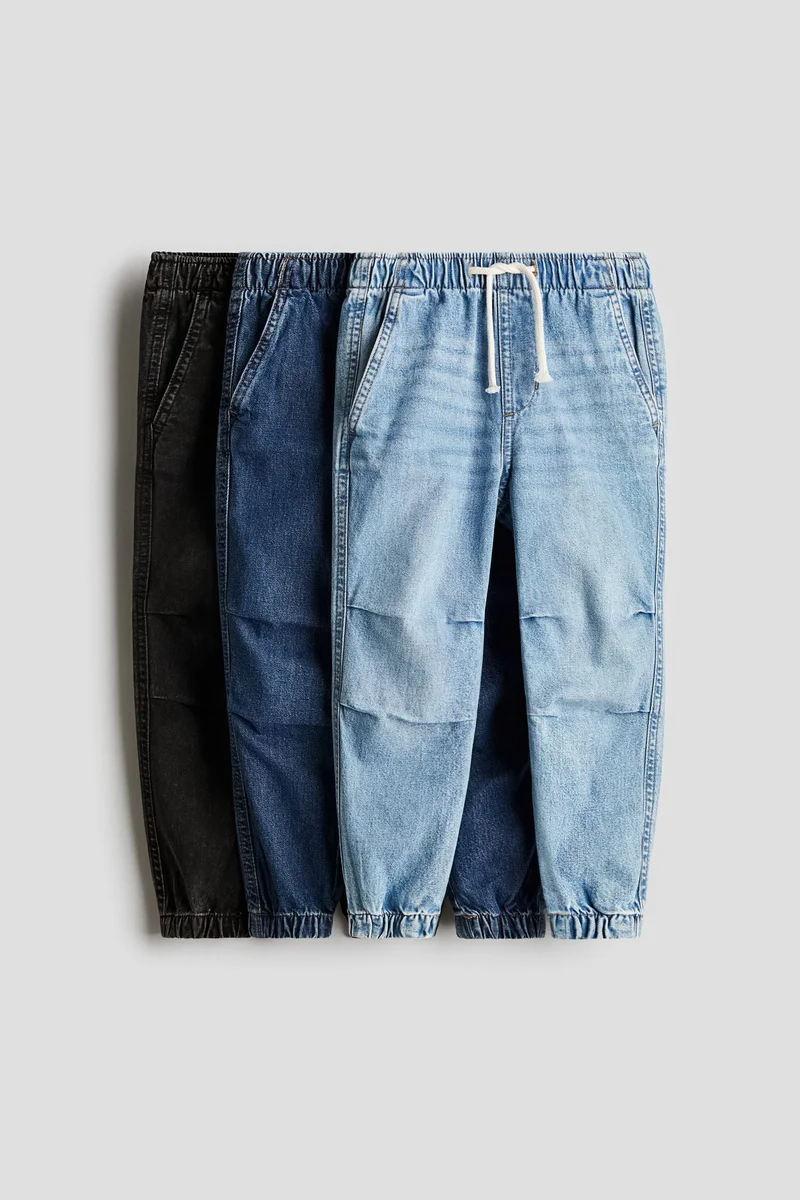 اتش اند ام 3-pack denim joggers