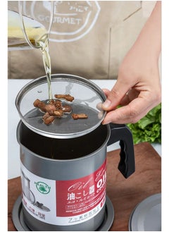 Generic Oil Dispenser, Glass Oil Jug with Leak-Proof Lid, 500ml Kitchen Oil Pourer  - Image 1