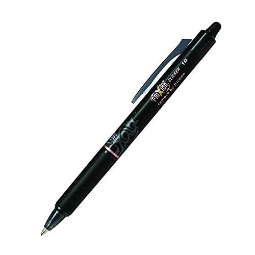 Pilot FriXion Clicker pen 1.0mm, Erasable Gel Pens, Bold Point, 6 pack (Black) - Image 2