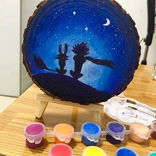 William Craft Unfinished Natural with Tree Bark Wood Slices 10 Pcs 4.2-4.7 inch Disc Coasters Wood Coaster Pieces Craft Wood kit Circles Crafts Christmas Ornaments DIY Crafts with Bark for Crafts Rustic Wedding - Image 3