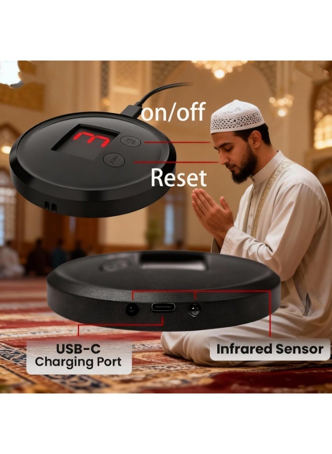 GoodTool 2-Pack GoodTool Smart Counter with Infrared Sensor, Portable Muslim Prayer, Prayer Timing Reminder, Battery Powered Digital Tally Counter - Image 2
