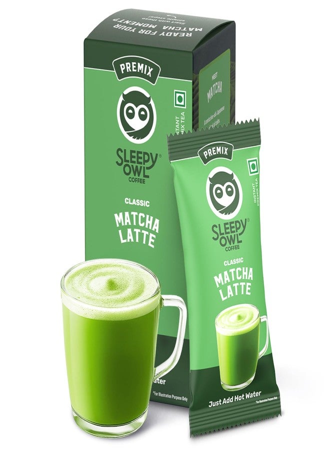 Sleepy Owl Classic Matcha Premix, Sourced From Japan, Frothy & Creamy Cafe-Style Matcha at Home, Just Add Hot Water, Pack of 3 Sachets, 54g (18g x 3) - Image 1
