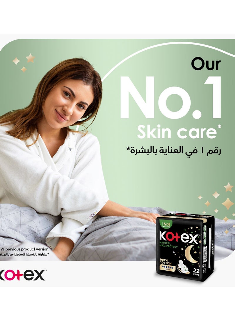 Kotex Sanitary Pads 22 Thick Pads with Wings - Image 3