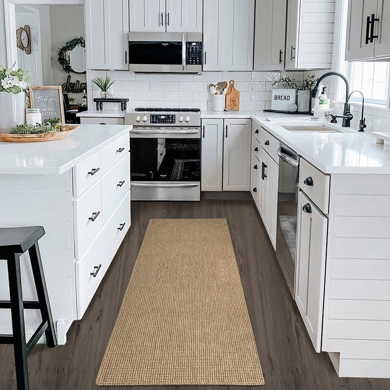 Earthall Boho Runner Rug 2 × 6 قدمًا قابلة للغسل للممرات للممرات المدعومة المدعومة من المطبخ المدعوم من عداء السجاد الداخلي للدخول إلى غرفة نوم المطبخ المدخل الطبيعي - Image 4