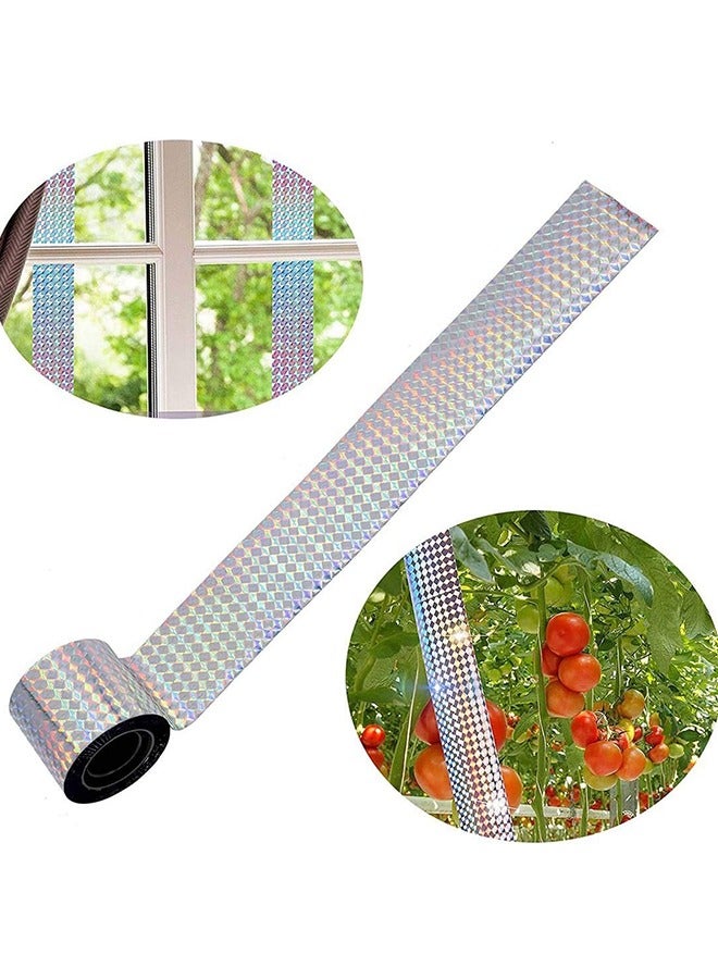 Bukela Bird Repellent Scare Tape, Keep Away Pigeons, Ducks, Crows and More, Deterrent Works, 80m x 2.4cm, 4 PCS - Image 3