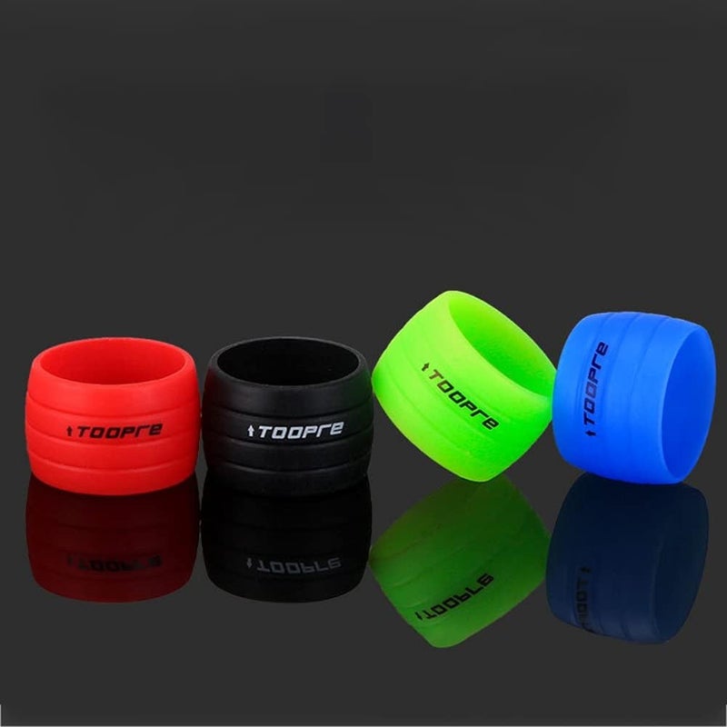 woobles 1 Pair Bicycle Handlebar Strap Fixing Ring Road Bike Handlebar Strap Cover Dead Fly Bend Handlebar Wrap Silicone Anti-slip Strap - Image 4