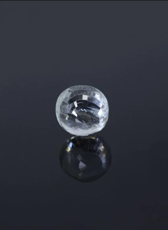 IRIS GEMS वाइट सफायर रतन फॉर रिंग ५.२५ कैरट / ५.७७ रत्ती White Sapphire Stone for Ring 5.25 Carat /5.77 Ratti Original Certified Safed Pokhraj Natural & pure from Sri Lanka Ceylon Unheated & Untreated - Image 2