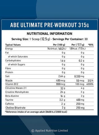 ABE, Pre Workout - Cherry Cola  - (30 serving) - view 2