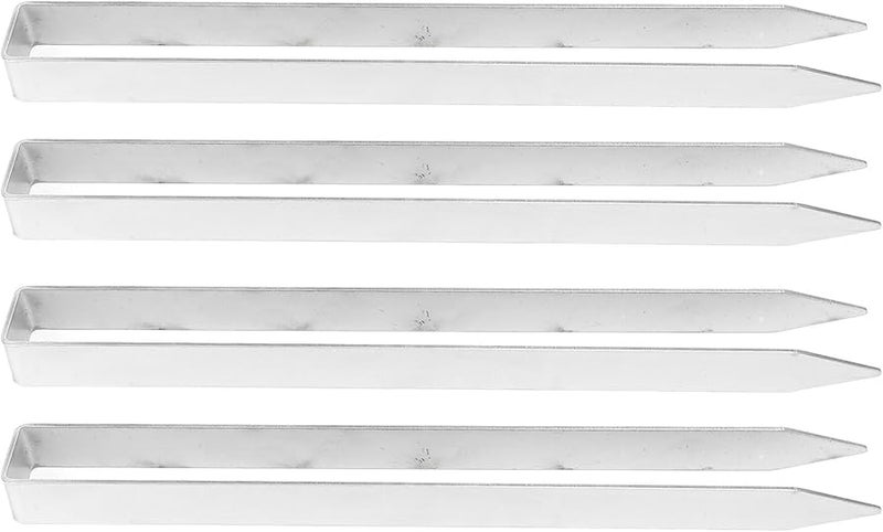أوتاد أرضية ثقيلة على شكل حرف U 4 قطع من الفولاذ المقاوم للصدأ لنسيج حاجز الأعشاب - Image 2