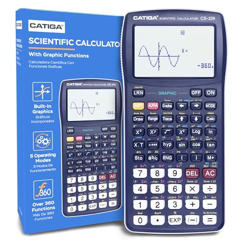 CATIGA CS229 Scientific Calculator with Graphics Functions, Multiple Modes with Intuitive User Interface, for Beginner and Advanced Courses - Image 1