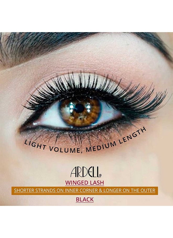 أرديل رموش صناعية من Ardell Curvy Lash 411 باللون الأسود + غراء شفاف مزدوج 1 جرام  - Image 3