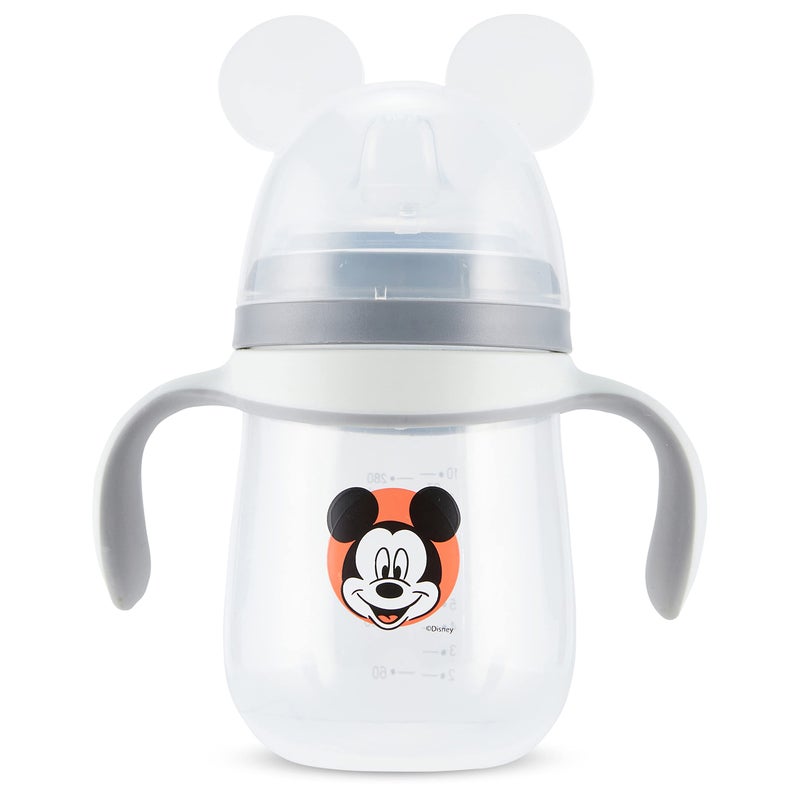 Disney Sippy Cups for Toddlers, Learner Cups for Kids with Pacifier, BPA-Free Trainer Cup with Handles, Leak-Proof Minnie Mouse and Mickey Mouse Sippy Cups, Perfect Unisex Gift for Children - Image 1