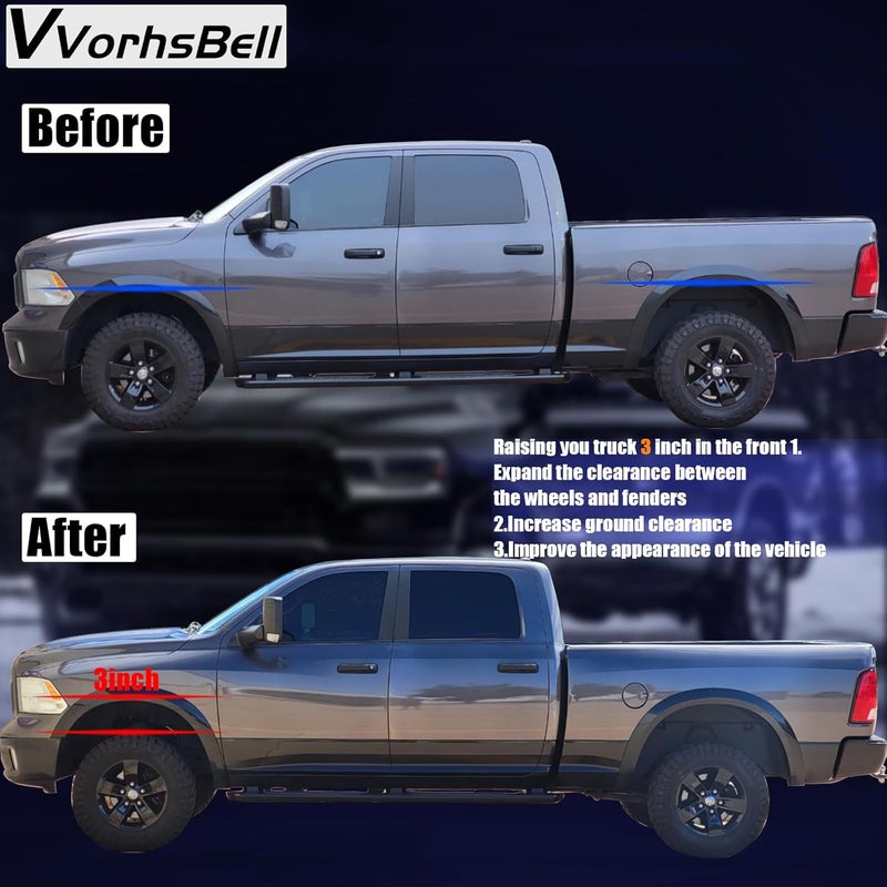 VVORHSBELL 3" Front Leveling Lift Kits for 2009-2022 Ram 1500 4WD - Image 5