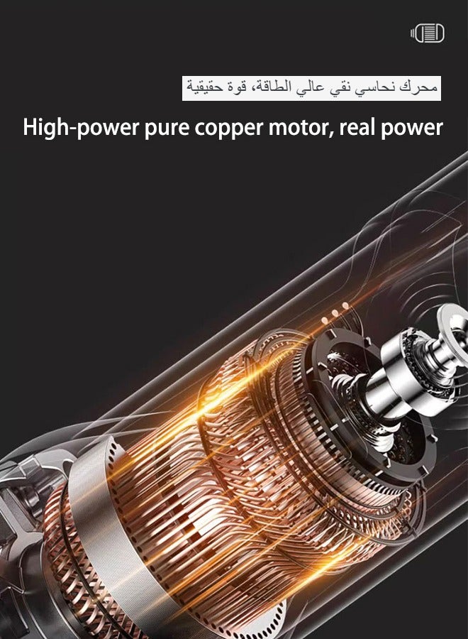 WEMART 850W Angle Grinder, 7.5-Amp 4-1/2 inch Electric Grinder 11000 RPM Power Tools withFlap Disc and Auxiliary Handle for Cutting, Grinding, Polishing and Rust Removal - Image 3