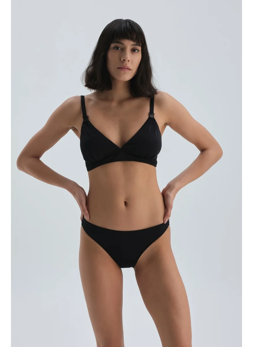 داجي Black Breastfeeding Bikini Top