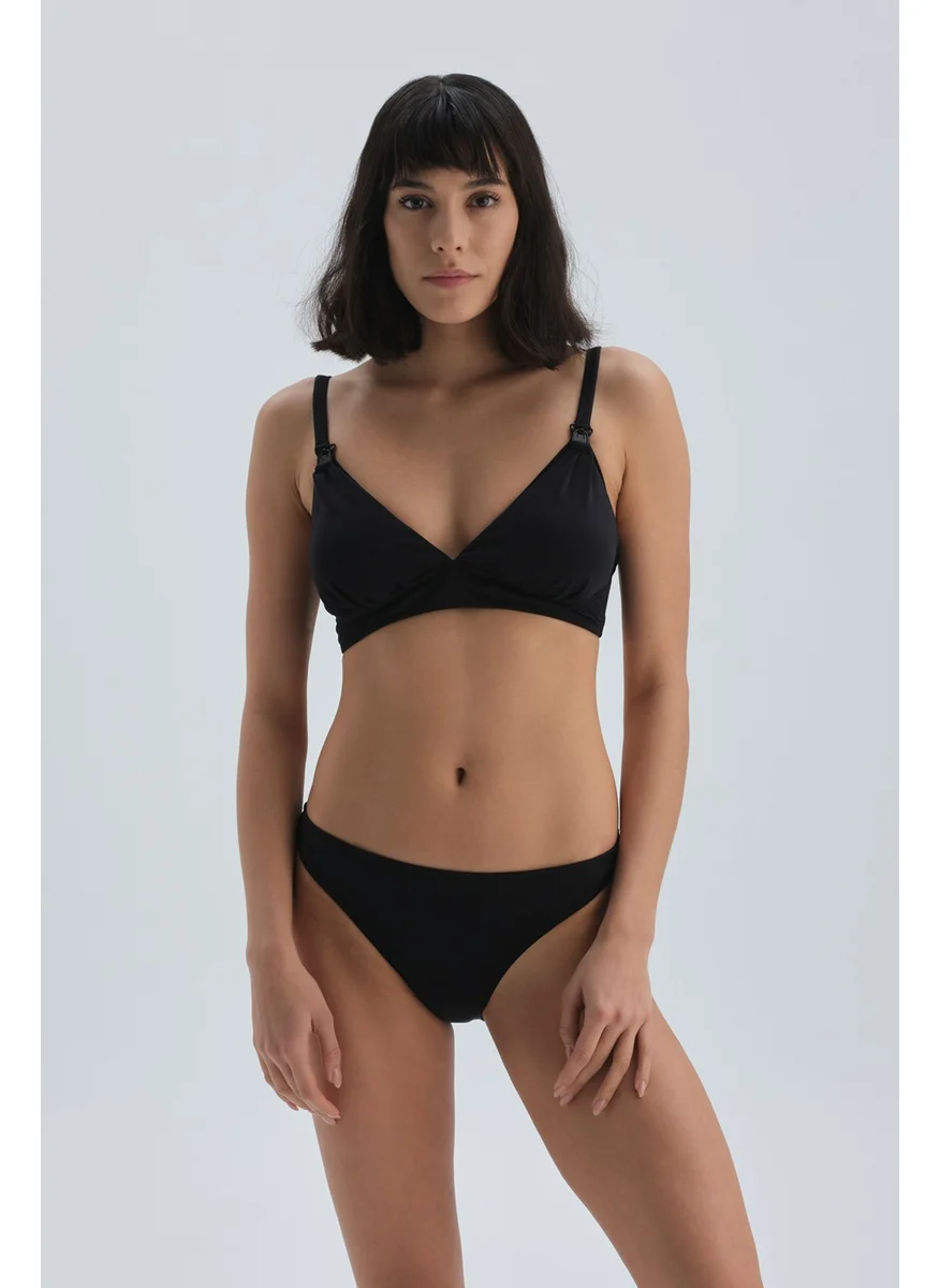 داجي Black Breastfeeding Bikini Top