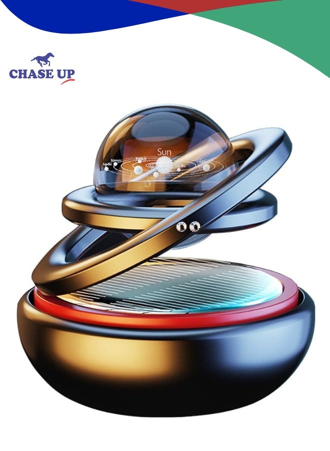 Chase Up Car Air Freshener Solar Energy Air Purifier for Car Interior Autorotation Decoration Accessories - MULTICOLOR - Image 1