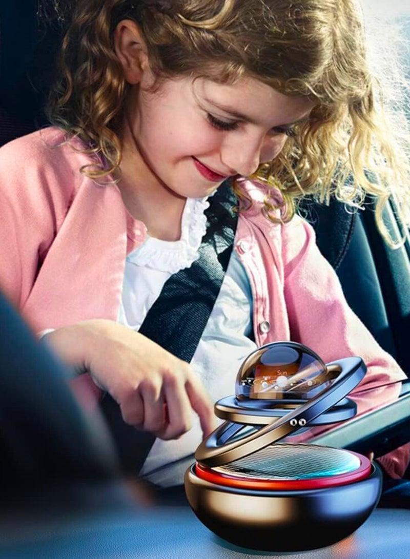 Chase Up Car Air Freshener Solar Energy Air Purifier for Car Interior Autorotation Decoration Accessories - MULTICOLOR - Image 2