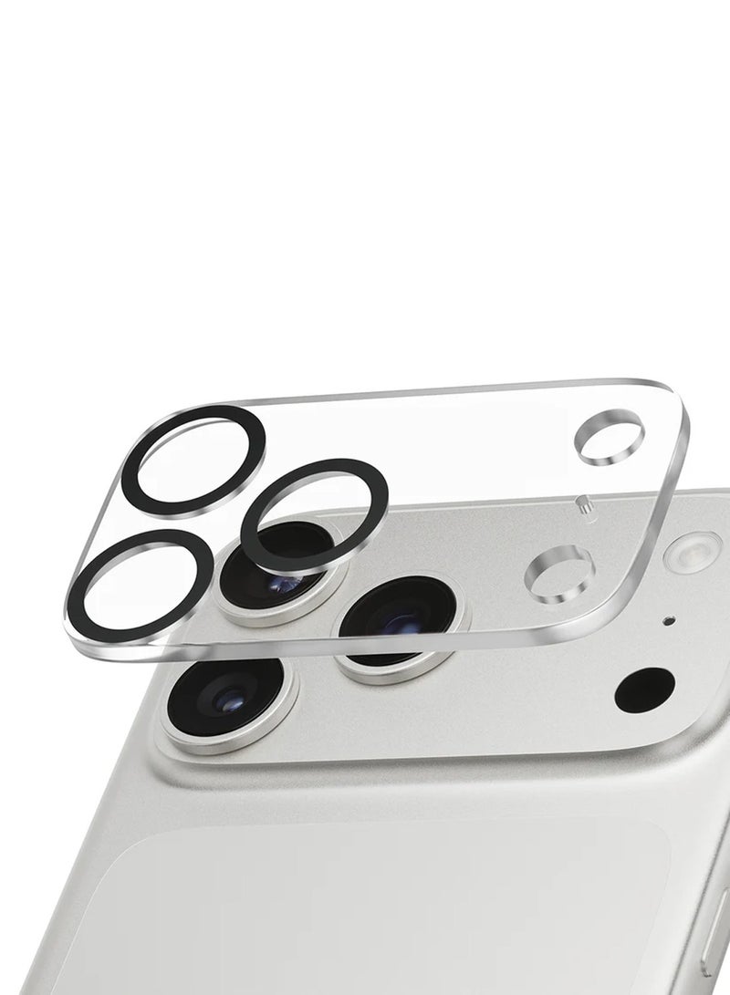 دبليو تيك حزمة حماية 3 في 1 لهاتف آبل آيفون 17 برو 5G 2025، غطاء شفاف مضاد للصدمات مع ماجسيف، واقي شاشة زجاجي بصلابة 9H وحماية عدسة الكاميرا، حماية 360، تركيب سهل - شفاف - Image 2